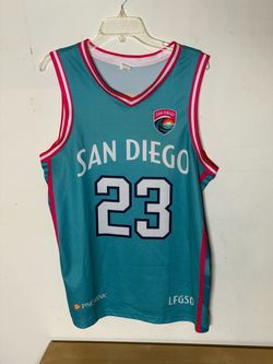 San Diego Wave FC 2023 SGA Basketball Jersey Adult L PNC Bank NWSL