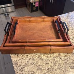 Wood Serving Tray Set (Available until 1/10)