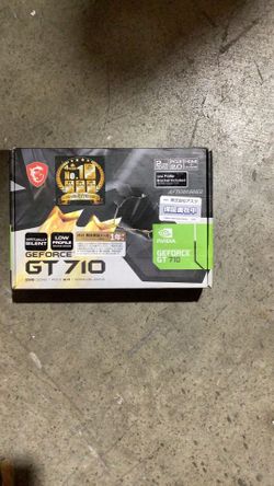 MSI Gaming GeForce GT 710 2GB GDRR3 64-bit HDCP Support DirectX 12 OpenGL