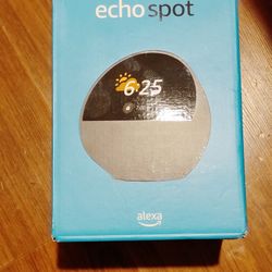 Amazon Echo Spot 2nd Gen Smart alarm clock vibrant sound Alexa Sealed 