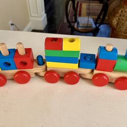 Wooden Toy Train For Toddlers