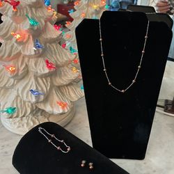 Freshwater Pearls 3 pc Sterling Silver Jewelry Set