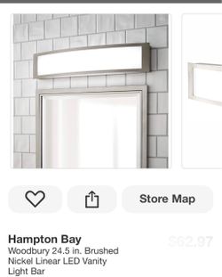 Hampton Bay Woodbury Vanity Light