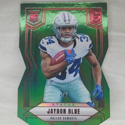 2025 Jaydon Blue Donruss Elite Status Green Die-Cut Rookie 4/9