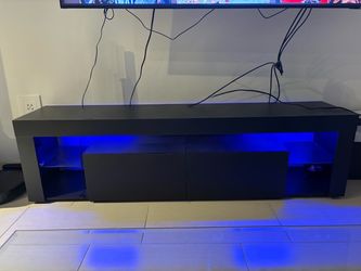 TV stand with LED lights