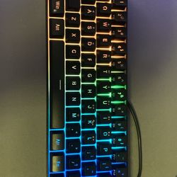 60% RGB Gaming Keyboard – Compact, Wired, and Smooth