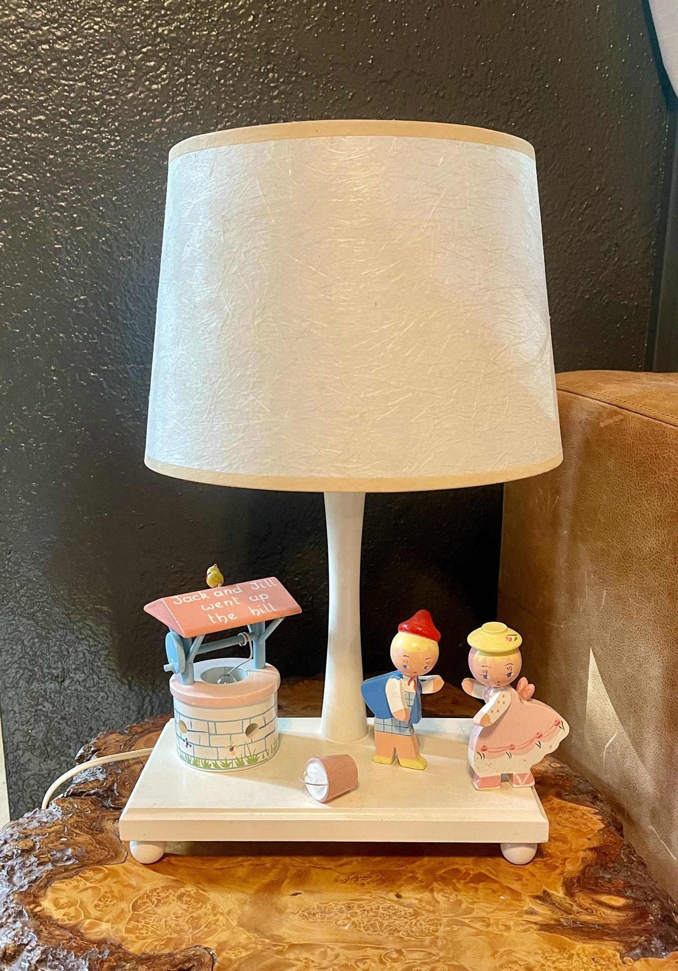 Vintage Jack And Jill Lamp Nursery Kids 