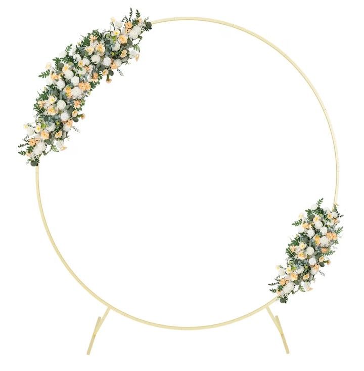 Round Backdrop Stand Metal Circle Balloon Arch Frame, Backdrop Stand Arch