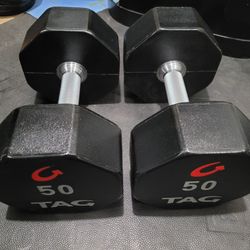 New 50lbs Dumbells Weights 