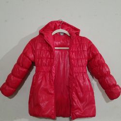 Pumpkin Patch Red Puffer Coat Sz 5 Used