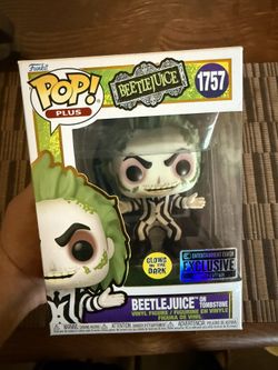 Gitd Beetlejuice On Tombstone Funko Pop 1757