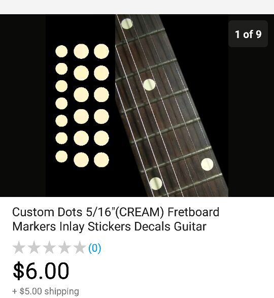Guitar Fret Markers - NEW IN PLASTIC