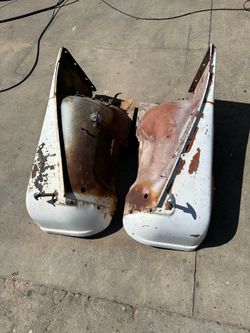 Jeep CJ Fenders OEM Pair White 1976 through 1980