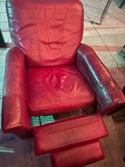 Red LA Z BOY recliner