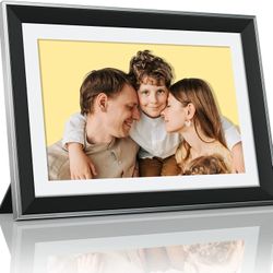 32GB WiFi 10.1 Inch Digital Picture Frame with Unlimited Free Data, APP Bulk Photo Upload, Instant Transfer via APP & Email, Multiple Playback Modes,