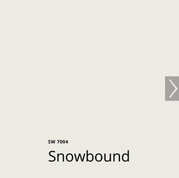 Paint: Snowbound color interior Sherwin Williams
