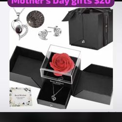 Beautiful Rose And Necklace For Mother’s Day