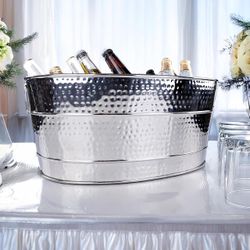 Heavy-Duty Stainless Steel Beverage Tub for Parties