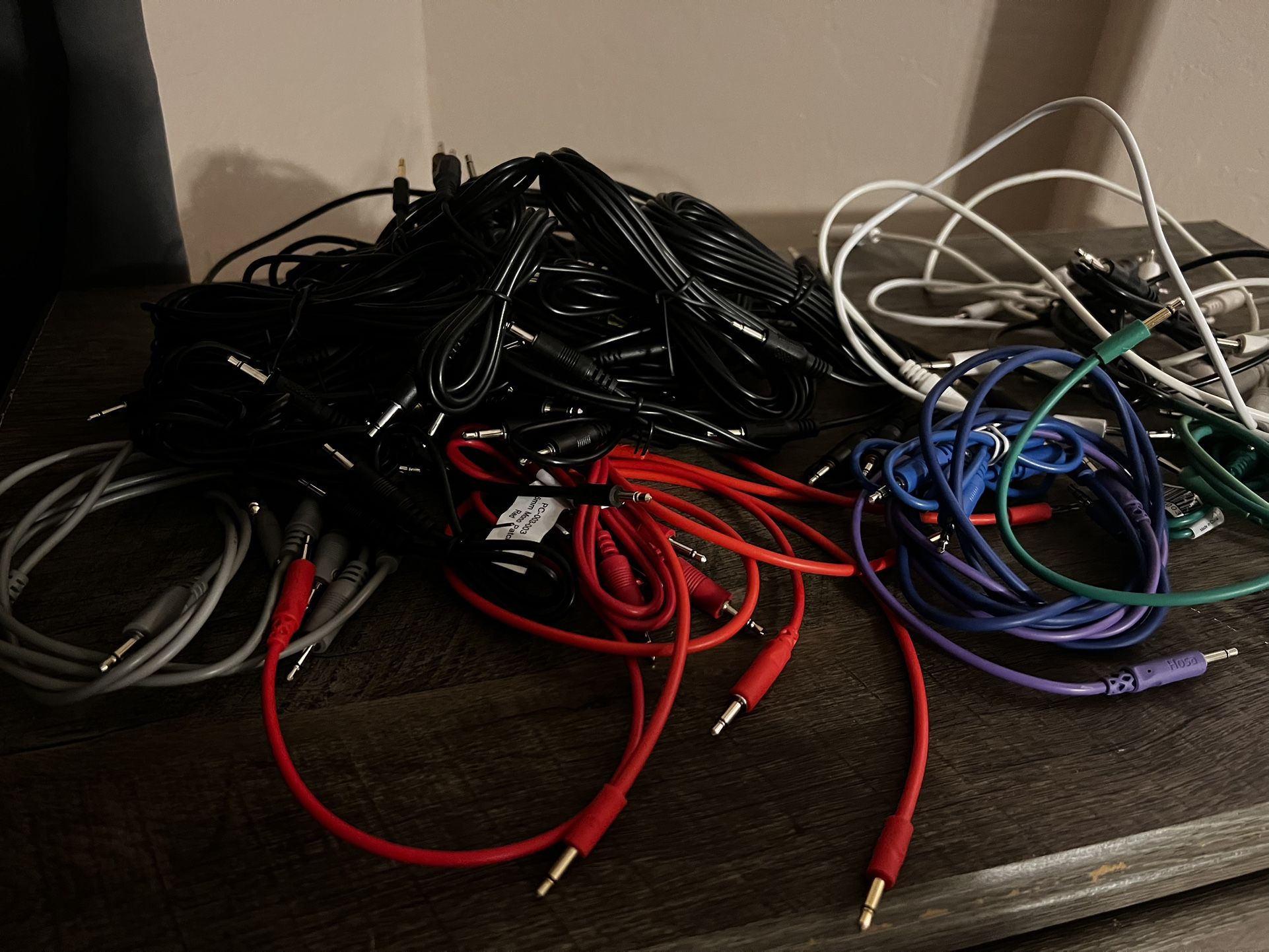 85 3.5mm Mono Patch Cables For Modular Synths