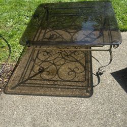Vintage 1994 Real Steel  Dining And Coffee Table