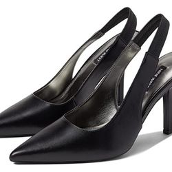 Nine West Ciser 3 Slingback Pump Black Women's Size 8M NWOB