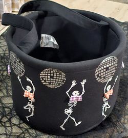Dancing Disco Skeletons Halloween Bucket