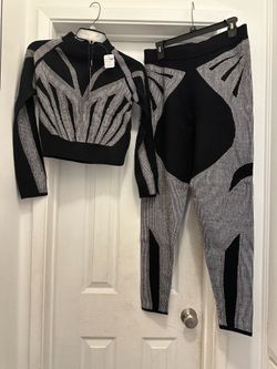New Women Sweater Crop and Leggings Sets