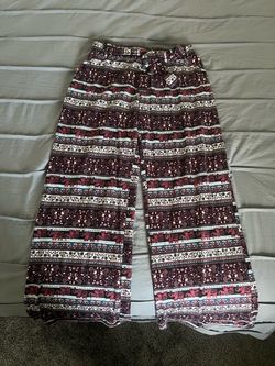 Elephant print palazzo pant size medium