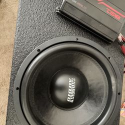 DS-18 amp sxe-2500.D, sundown classic 12 in sub with q Bomb ported box