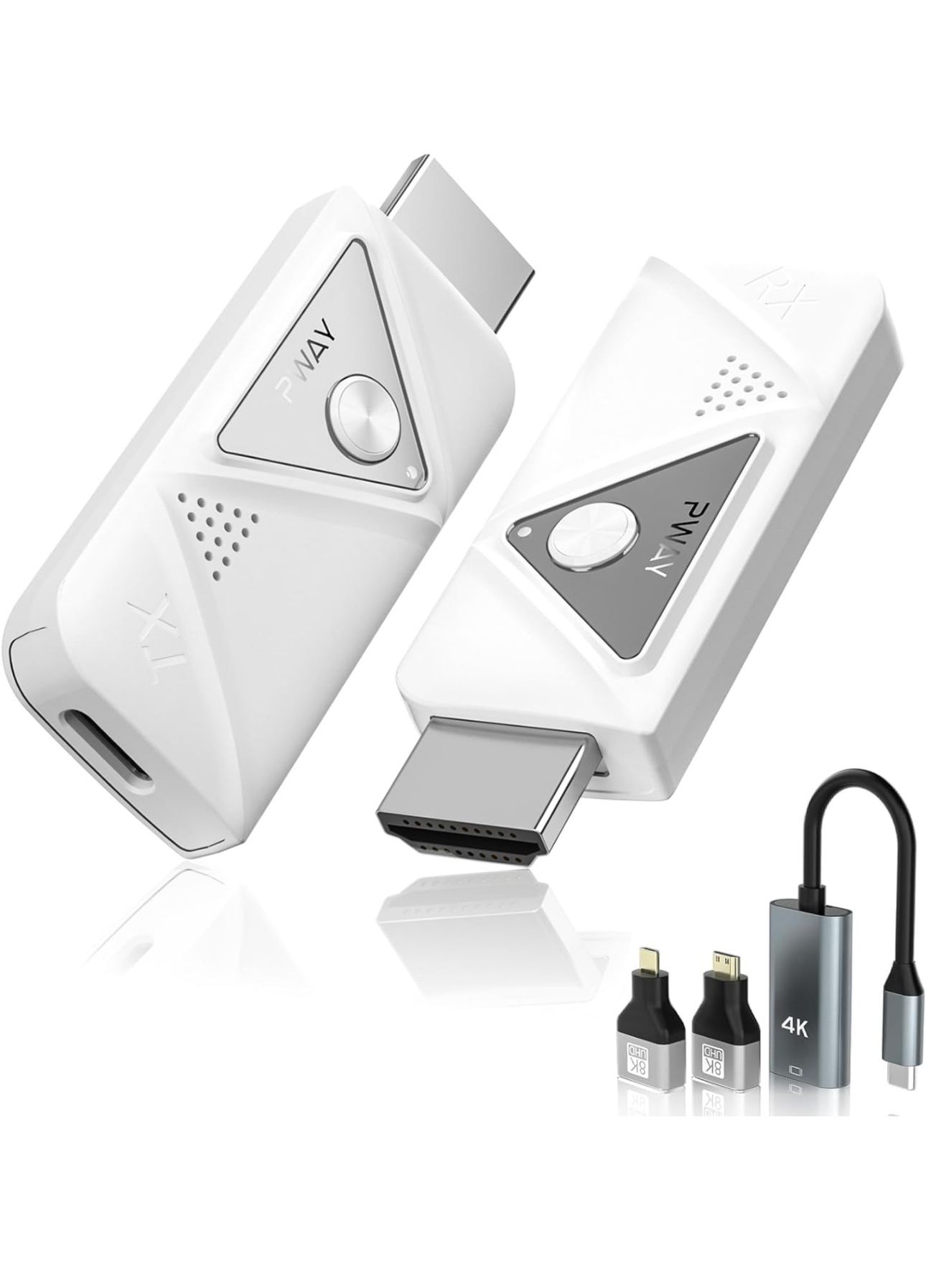 MINI Portable Wireless HDMI Transmitter and Receiver, Wireless HDMI Extender Kit, Support 5G/2.4G for Streaming Video Audio to Monitor for TV Box/PC/L