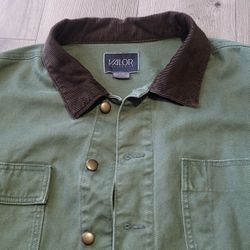 Green Cropped Jean Jacket 