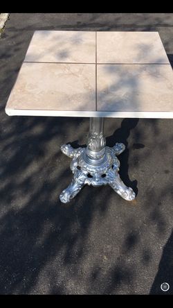 Patio table cast iron