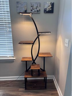 Kavlium 8-Tier Indoor Plant Stand with Grow Light – 65” Tall Metal Plant Shelf