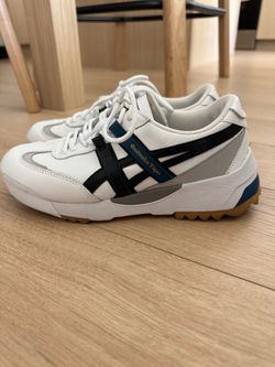 Onitsuka Tiger Shoes White Blue Size 4 1/2 Womens