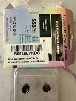 AZLA SednaEarfit Crystal for  AirPods Pro ear tips.