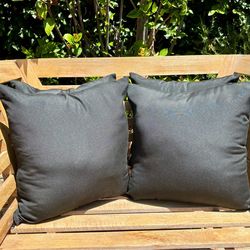 Beautiful Sunbrella Patio Cushions in Canvas Black Color