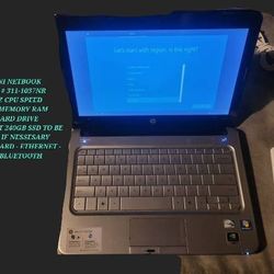 Hp Mini Netbook.