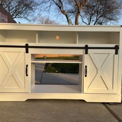 RoyalCraft Fireplace TV Stand for 65+, Farmhouse