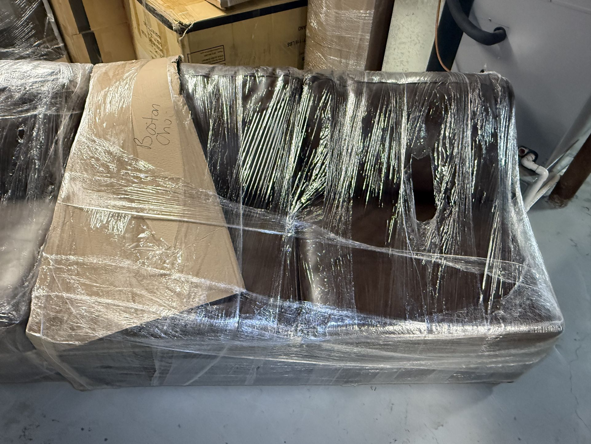 Macy’s Boston Chocolate Armless Loveseat – Modular Sectional Replacement Piece