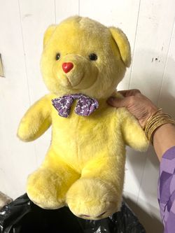 Yellow teddy bear boy