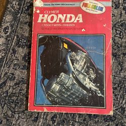 Clymer Honda Repair Manual CX500 Twins 1978-79