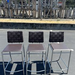 Zuo Criss Cross Counter Stool (Set of 3) barstool
