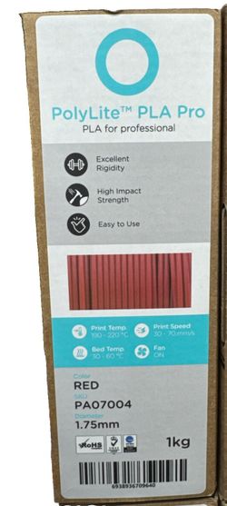 polymaker Red polylite pla High Quality 1.75mm 3d Printing Filament NEW