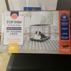 Double Door 36” Folding Crate 
