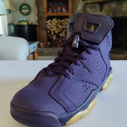 Nike Air Jordan Retro 6 Dark Purple 543390 509 Mens / Boys Sz 6.5Y - Womens Sz 8
