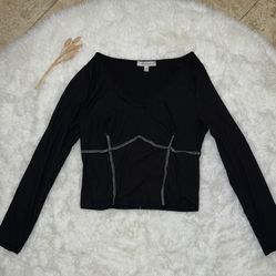 Small Black Long Sleeve Top
