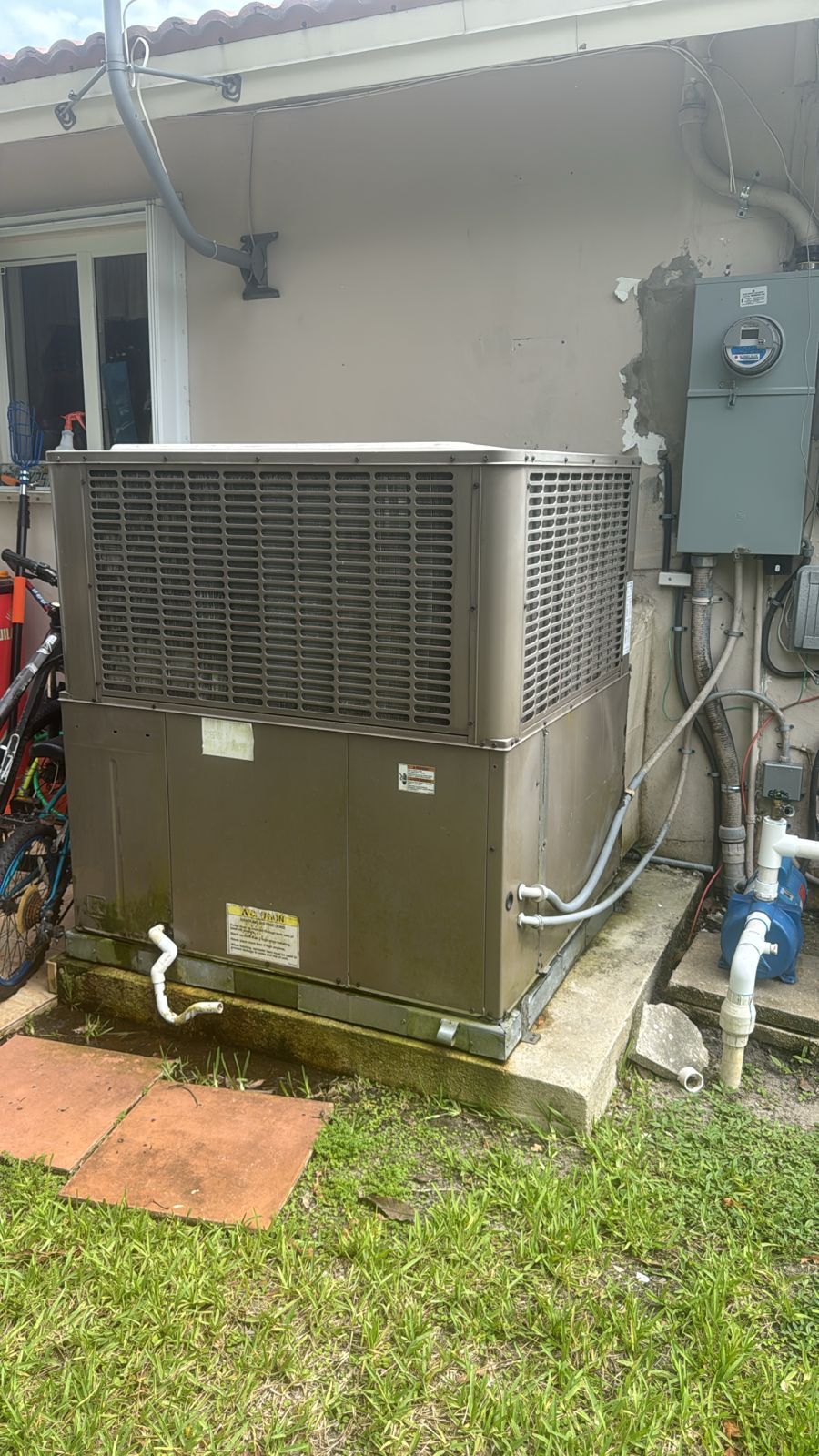 York 5 Ton Ac Package Unit Side By Side 16 Seer