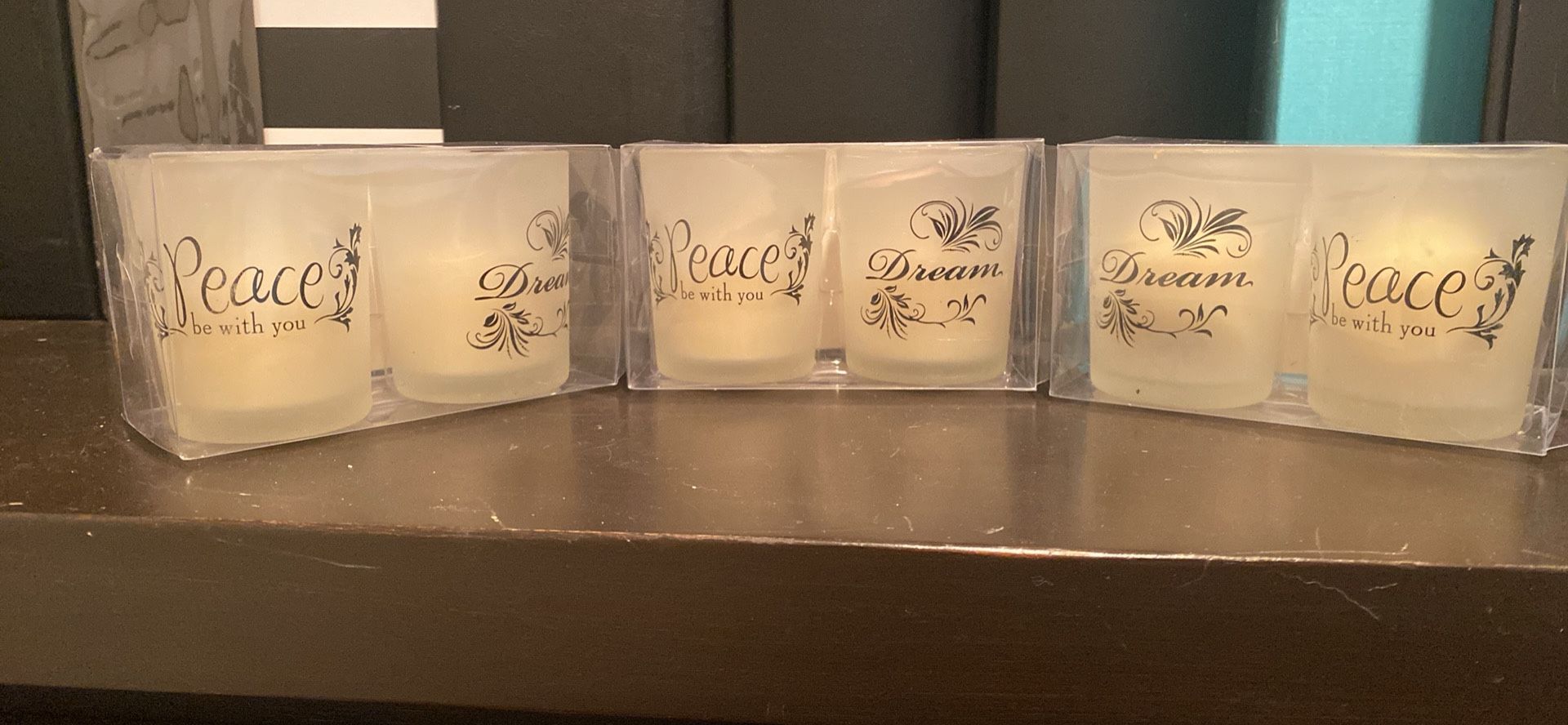 Peace And Dream Votive Candle Holders