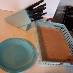 Topaz Blue Kitchen Items  
