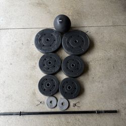 Weights And Medicine Ball